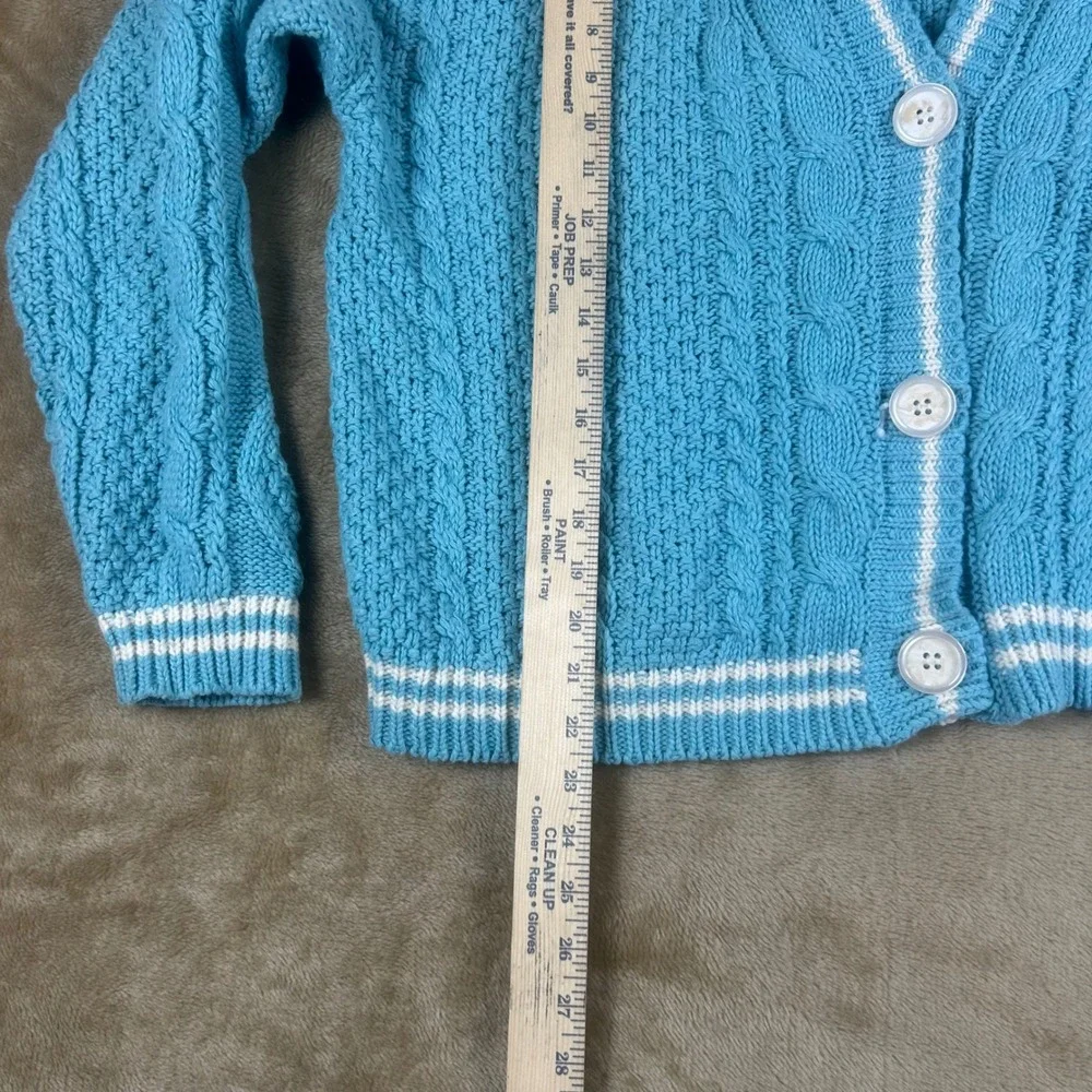 Taylor Swift‎ 1989 Taylor's Version Cardigan Blue Cable Knit Seagulls MD/LG